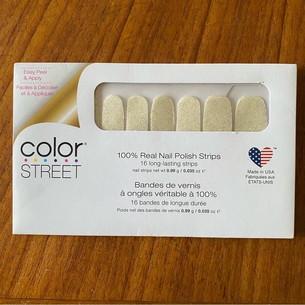 4/$25 Color Street Sparkling Press-On Nail Strips NWT “Home Sleet Home”
